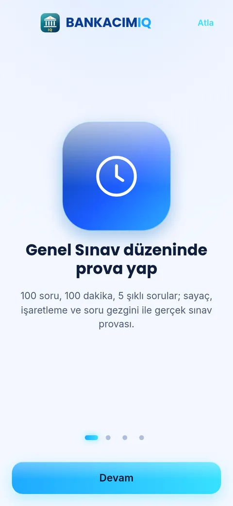 Bankacı Terfi tanıtım ekranı